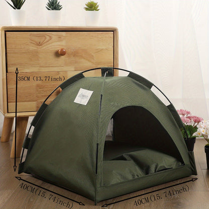 Tente Lit pour Chat avec Coussin Amovible – Grotte Antidérapante et Respirante pour l'Été.