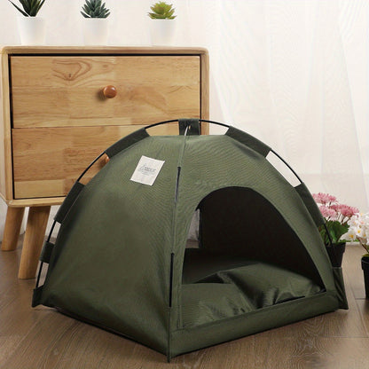 Tente Lit pour Chat avec Coussin Amovible – Grotte Antidérapante et Respirante pour l'Été.