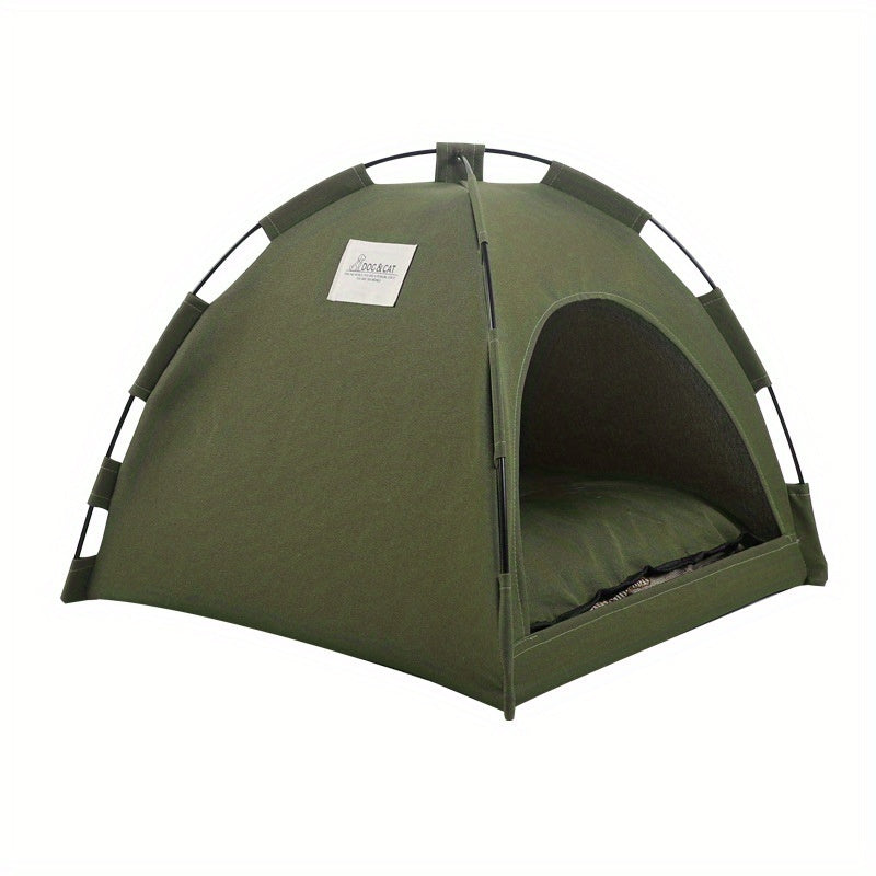 Tente Lit pour Chat avec Coussin Amovible – Grotte Antidérapante et Respirante pour l'Été.